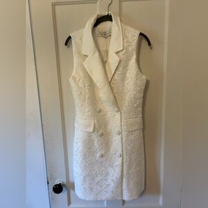 Endless Rose Women's Lace Sleeveless Blazer Mini Dress